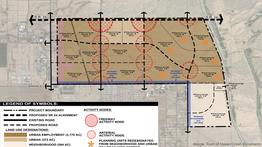 Queen Creek, Arizona land department looks to rezone 1,600 acres next to LG Energy Solution site