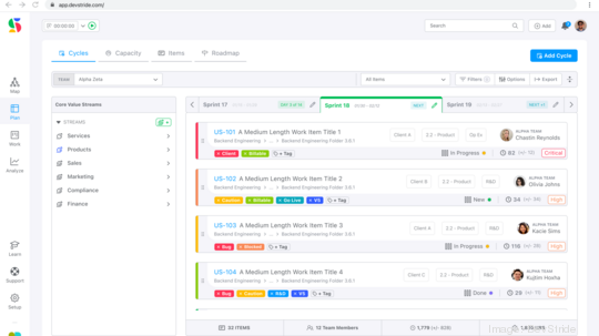 DevStride Plan Cycles