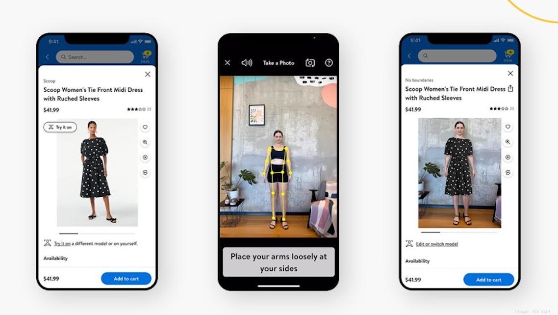 Walmart's virtual tryon technology now lets you be your own model