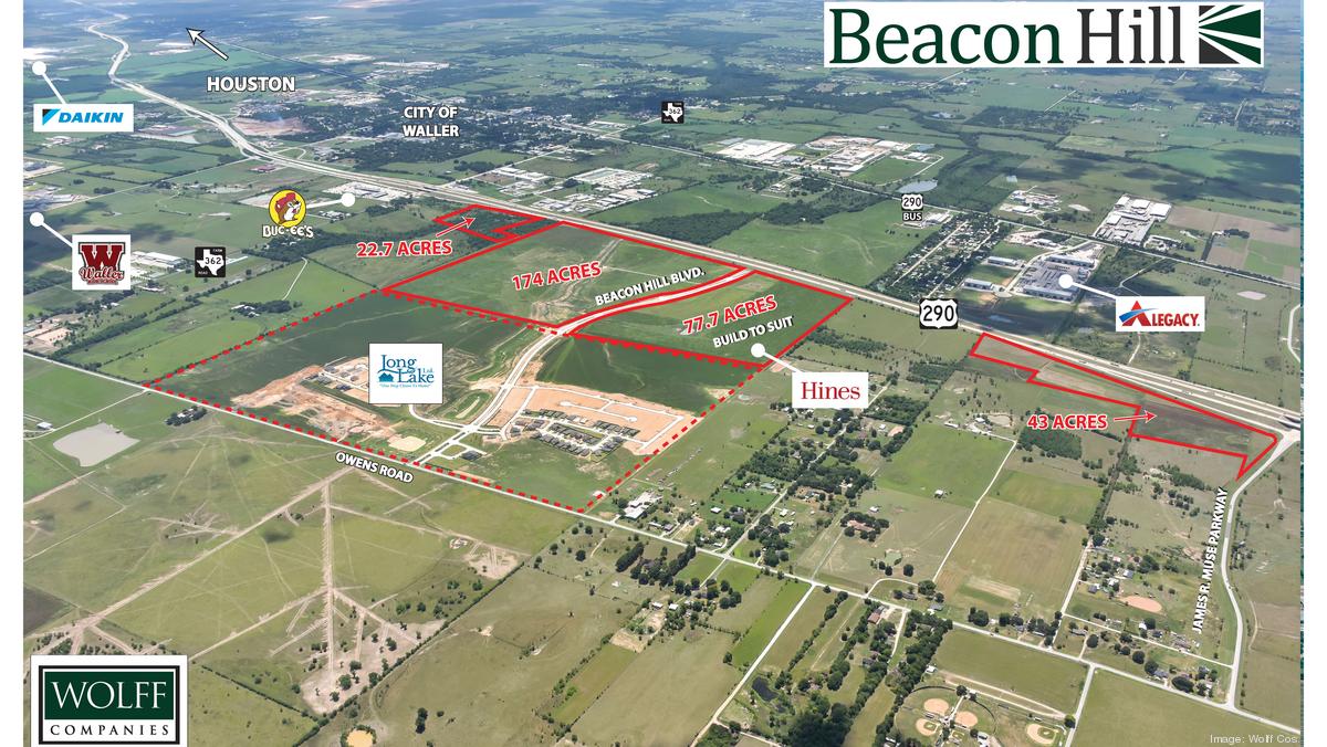 Wolff Cos. adds land to Beacon Hill mixeduse community in Waller County Houston Business Journal