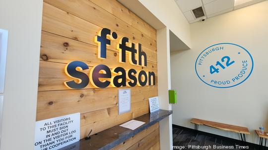 Fifth Season vertical farming facility in Braddock