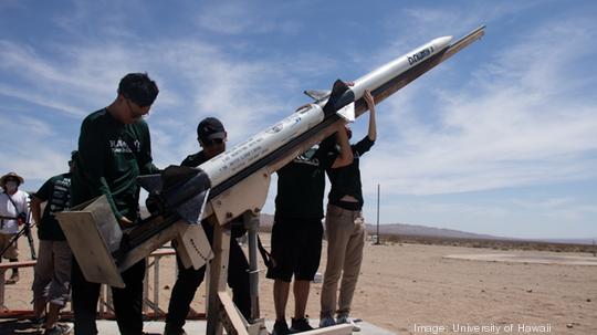 Manoa engineering rocket launch