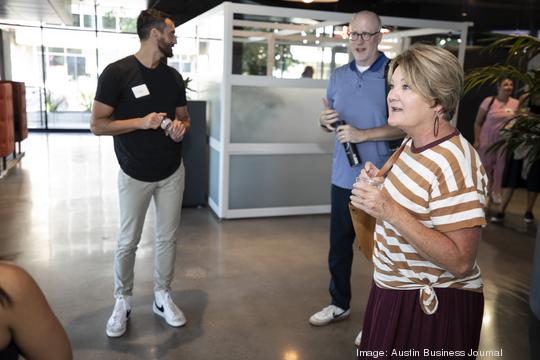 Beers with the Beat at Poppin's Austin showroom