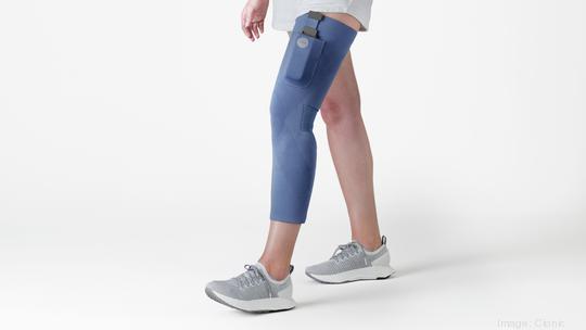 Cionic wearable walking assistance device sleeve