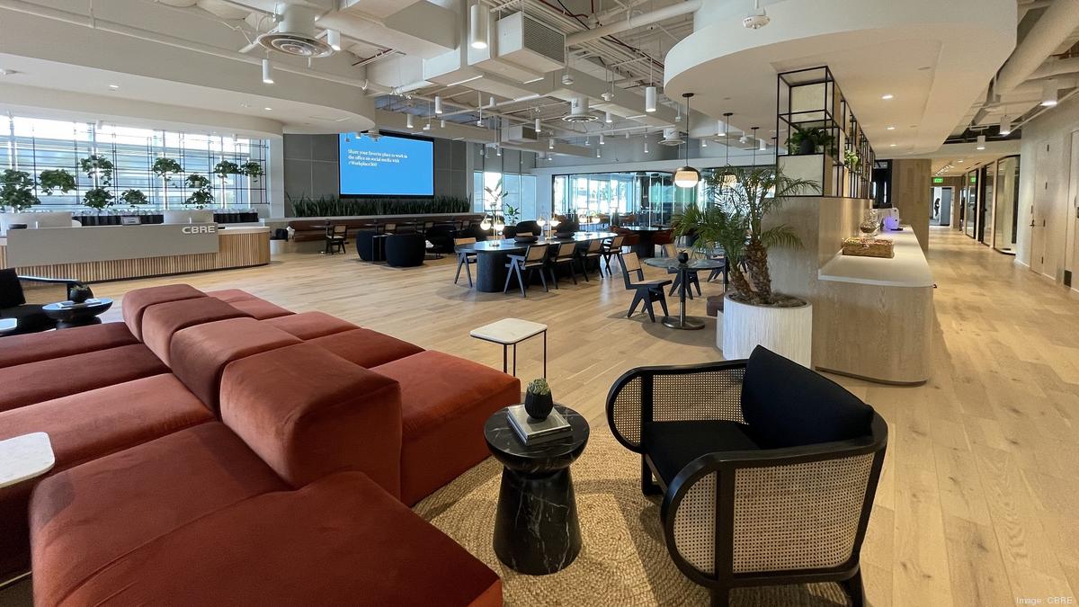 Exclusive: CBRE's newest SoCal office is designed for hybrid work .  Business First