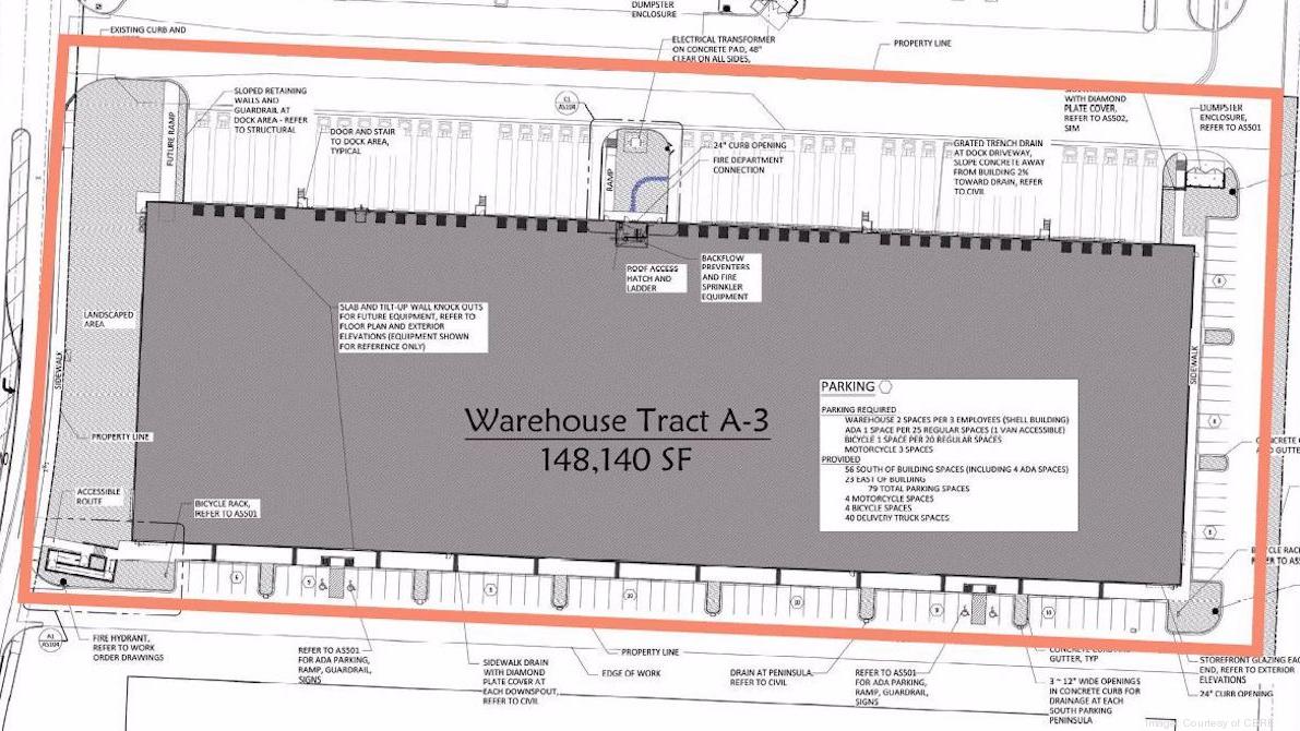 CBRE marketing 148,000squarefoot Albuquerque spec warehouse