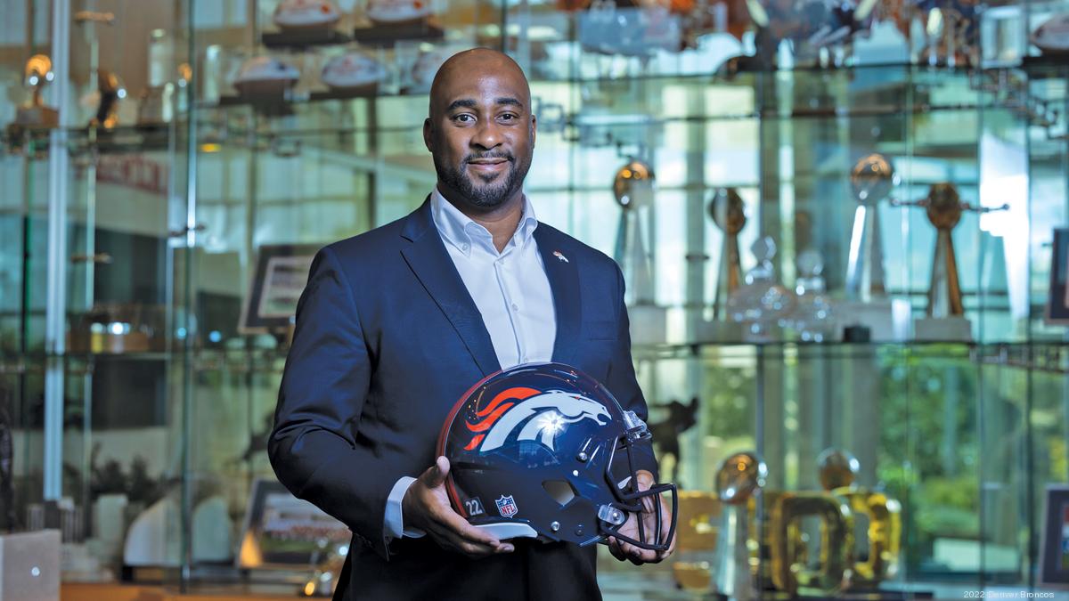 Denver Broncos President Damani Leech Teases Potential New Helmet Designs  Coming in 2023 - Sports Illustrated Mile High Huddle: Denver Broncos News,  Analysis and More