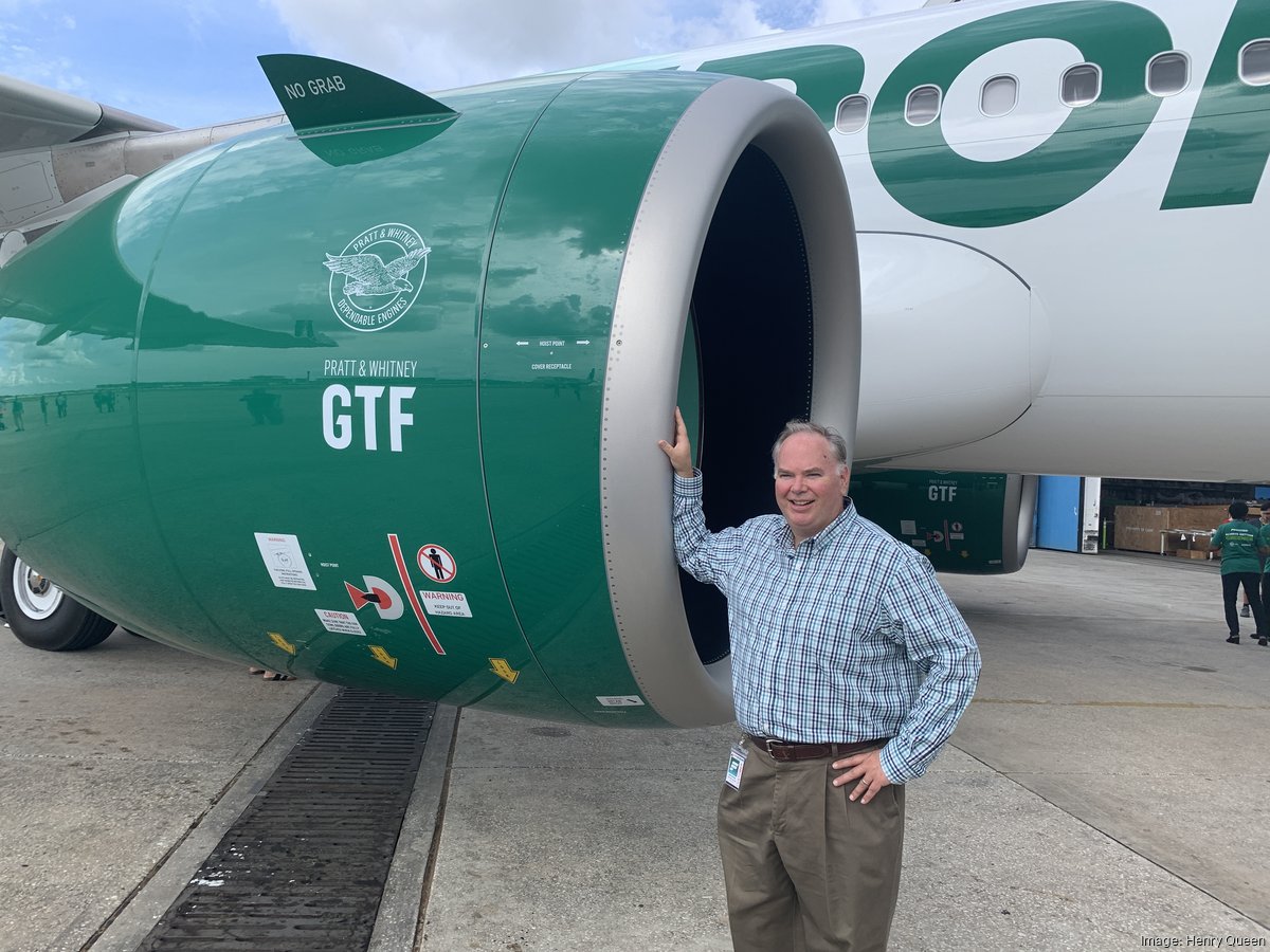 Frontier Airlines unveils new fuel-efficient commercial plane - Denver  Business Journal