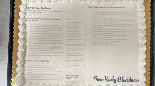 Karly Blackburn Cake Resume