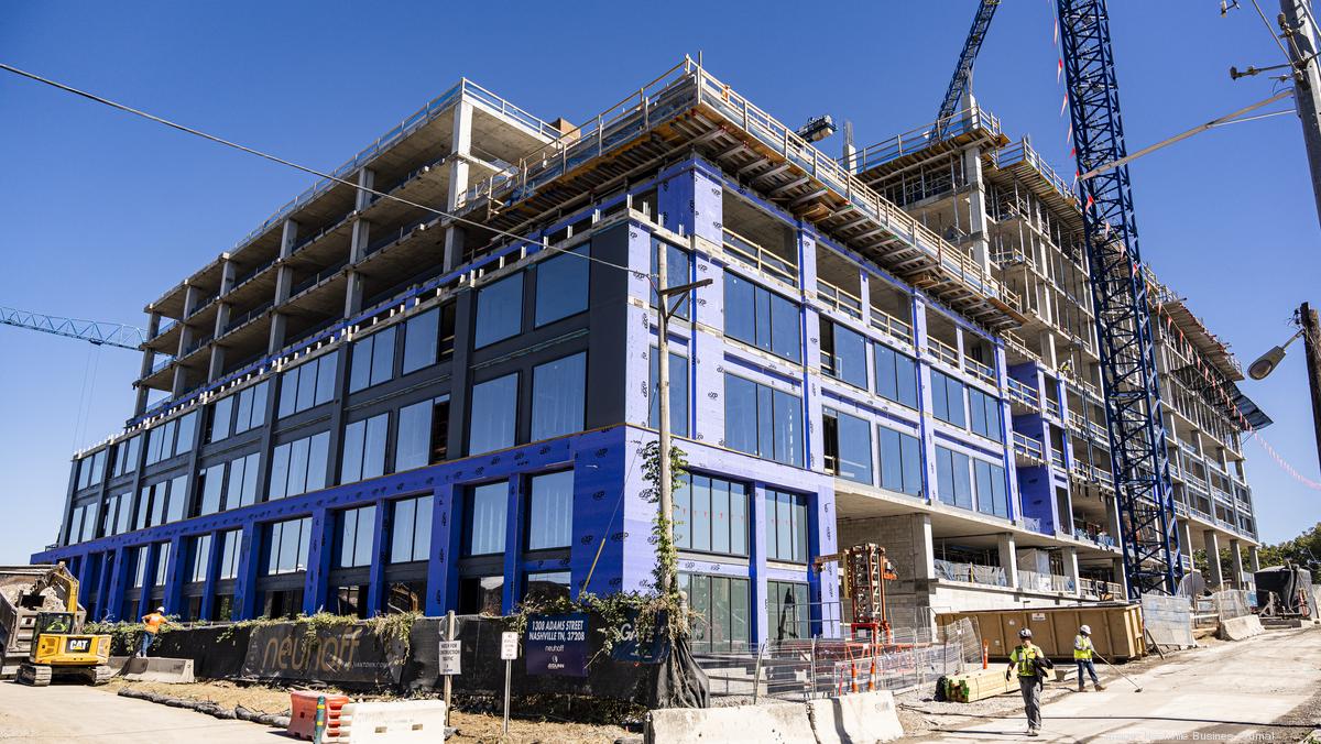 Photos of construction progress at Neuhoff site in Germantown