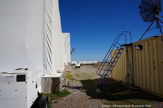 Sceye Inc. hangar left wall outside