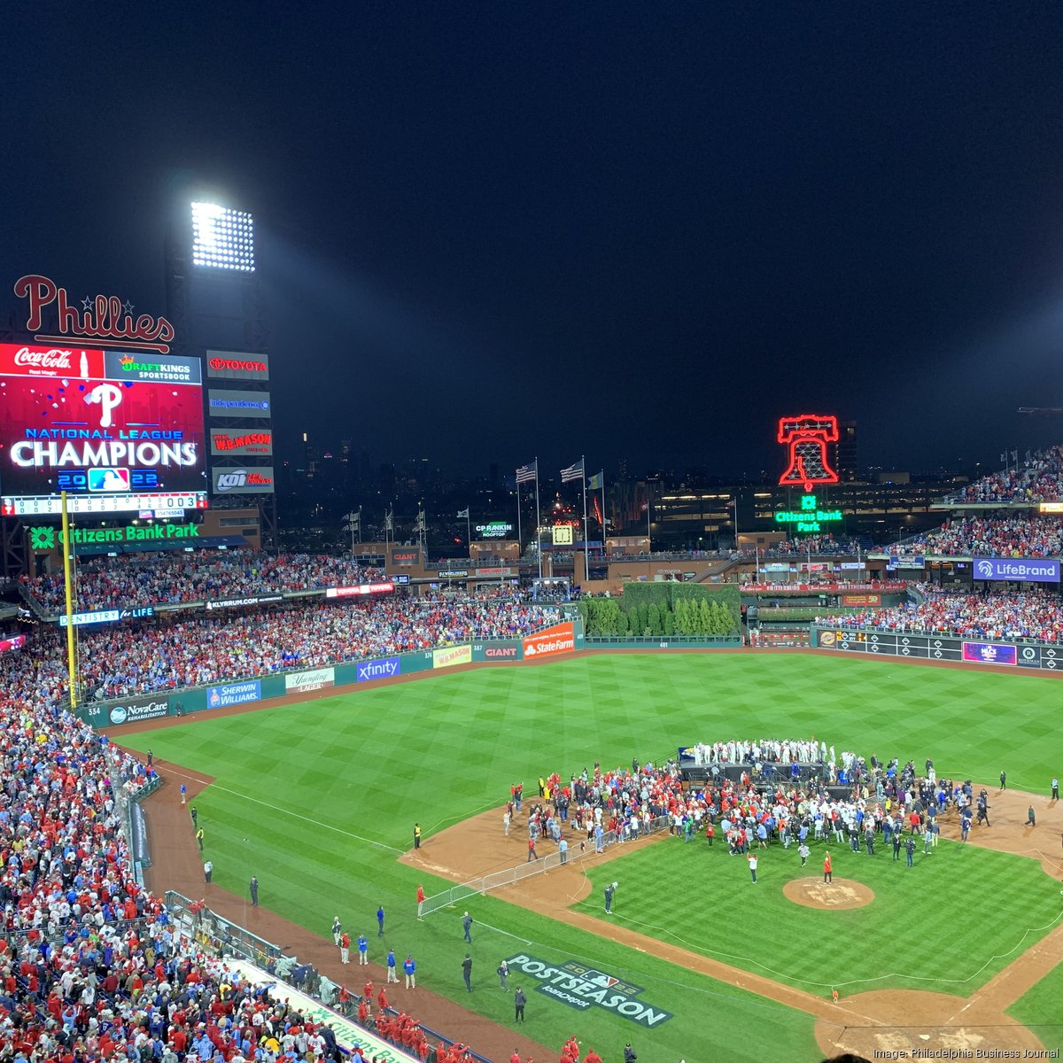 Phillies 2022 playoffs: How the team's business side is benefitting from  postseason run - Philadelphia Business Journal