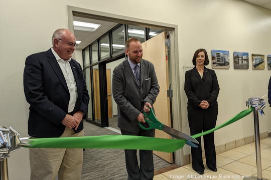 BayoTech control room ribbon cutting