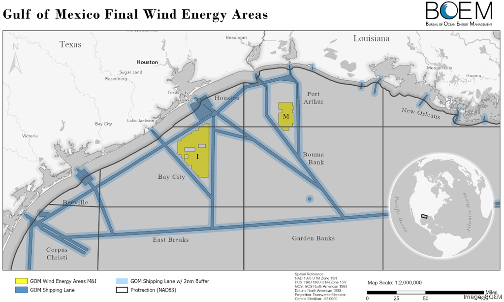 BOEM Finalizes Gulf Of Mexico Offshore Wind Areas For Potential Lease ...