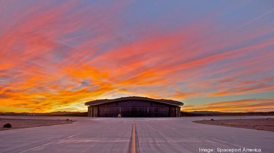 Spaceport America Gateway to Space at sunset