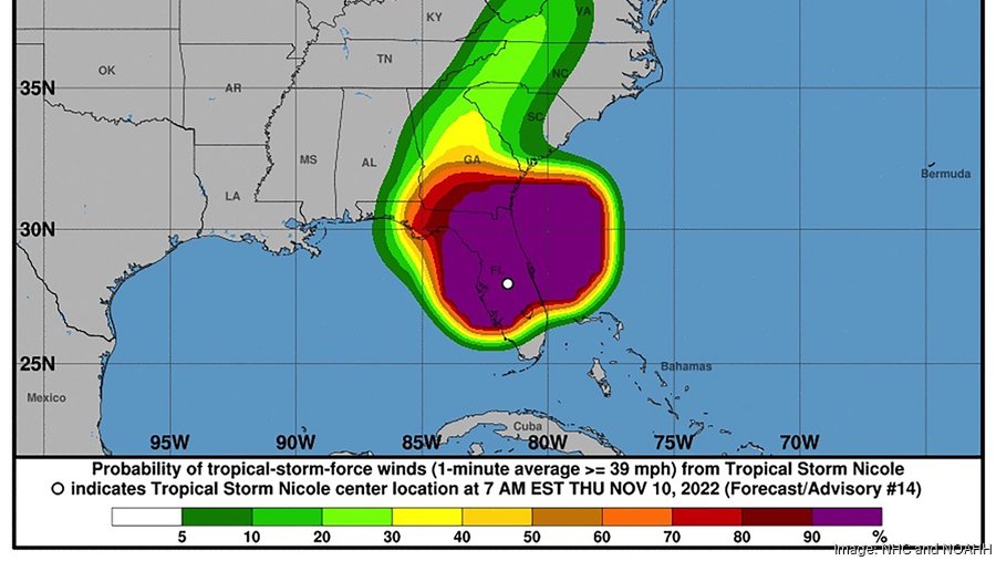 Jacksonville airport still open despite Tropical Storm Nicole ...