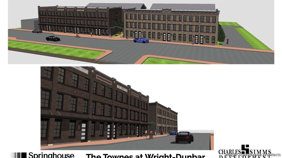 Wright Dunbar townhomes Dayton Business Journal