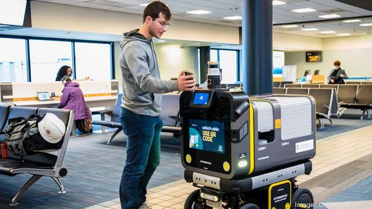 Ottobot makes delivery to PIT passenger