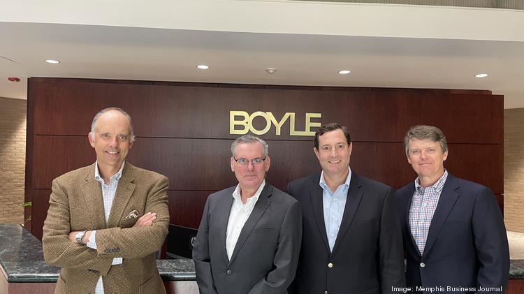 The leaders of Boyle Investment Co., pictured from left: Henry Morgan Jr., Paul Boyle, Matt Hayden, and Bayard Morgan
