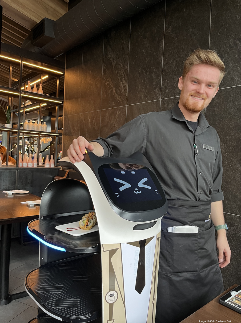 Restaurant technology: online ordering morphs to in-store self-ordering  kiosks, robot servers - Buffalo Business First