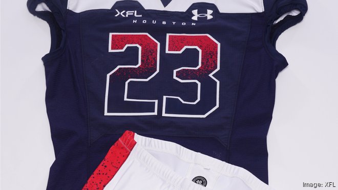 XFL unveils new uniforms for 2020 kickoff - Houston Business Journal