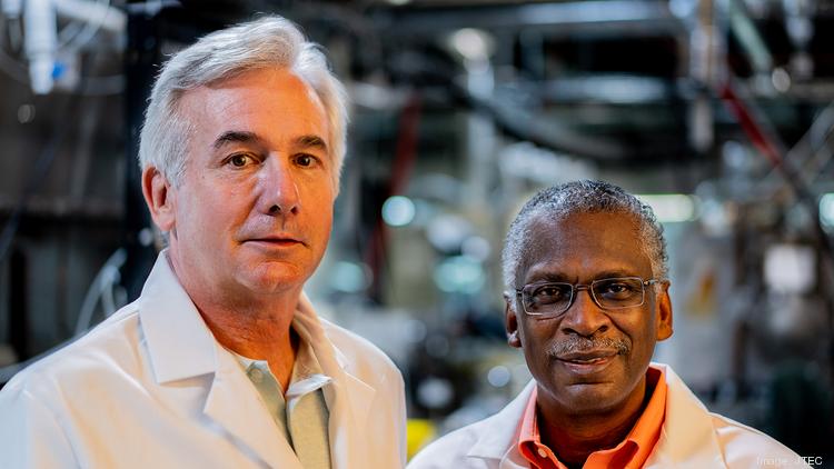 JTEC CEO Mike McQuary (left) and founder Dr. Lonnie Johnson (right)