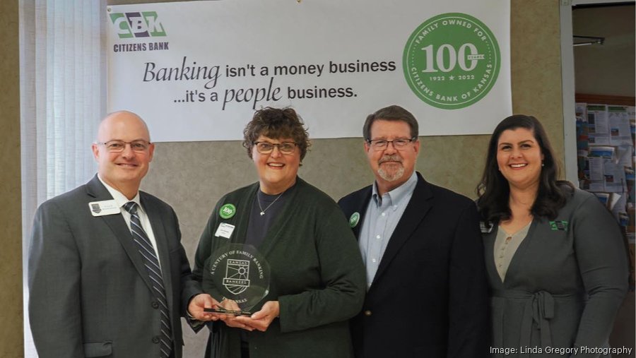 Local bank receives 'Century of Family Banking' honor Wichita
