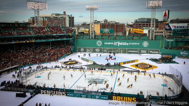 Bruins dress up in old-timey Red Sox uniforms for arrival at Fenway Park  for Winter Classic - CBS Boston