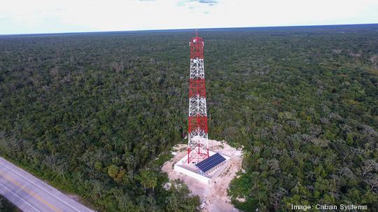 Caban Systems tower site with solar