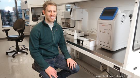 Parse Biotech CEO and Co-founder  Alex Rosenberg gives the PSBJ a behind the scenes tour of his company’s new headquarters inside the brand new Dexter Yards complex in downtown Seattle