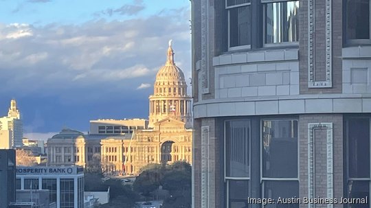 Texas Capitol at sunset