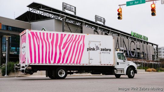 Pink Zebra Moving truck