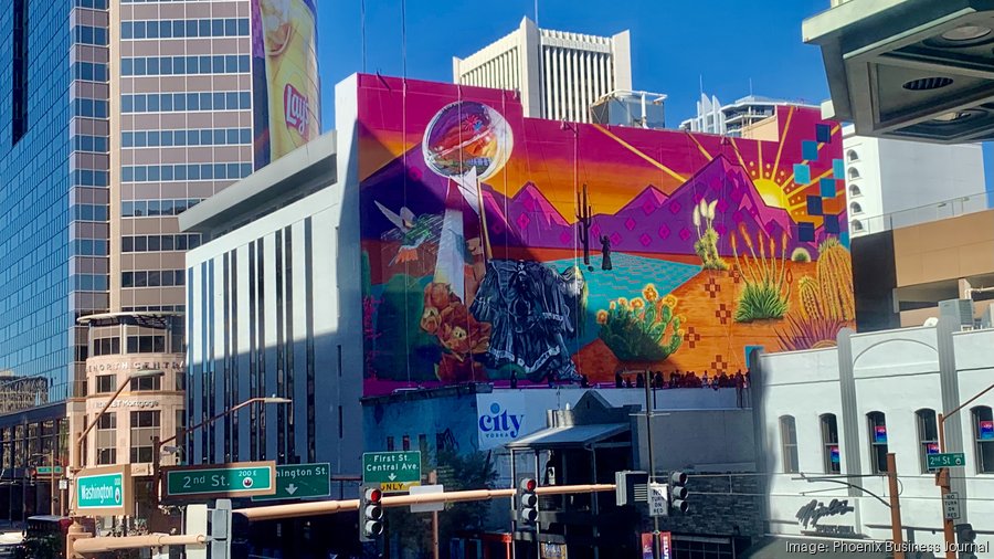 Super Bowl 57's fan experience under construction in downtown Phoenix