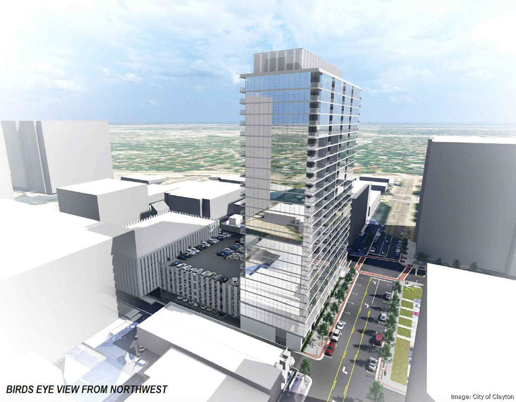 Clayton high-rise apartment tower 50 Bemiston would replace bank branch,  offices - St. Louis Business Journal