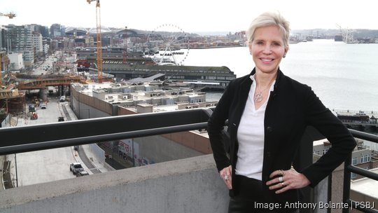 Flying Fish’s Heather Redman is pictured in her firm’s new headquarters near Pike Place Market on the Elliott Bay waterfront in Seattle