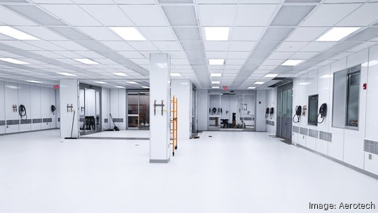 The nearly completed Aerotech cleanroom expansion project