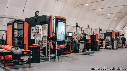 Cuby transportable factory interior