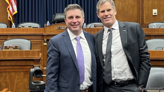 Anonym founders Graham Mudd and Brad Smallwood in US House hearing room