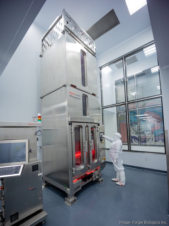 Forge Biologics 5,000L bioreactor Jan 2023