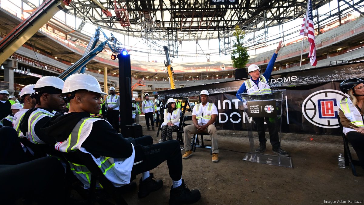 L.A. Clippers' Intuit Dome tops out as 2024 completion date grows closer L.A. Business First