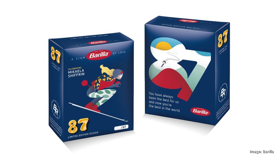 ※値下不可　ローマ　ファルカン　Patrick Barilla 新品 Special edition pasta celebrates Mikaela Shiffrin as greatest