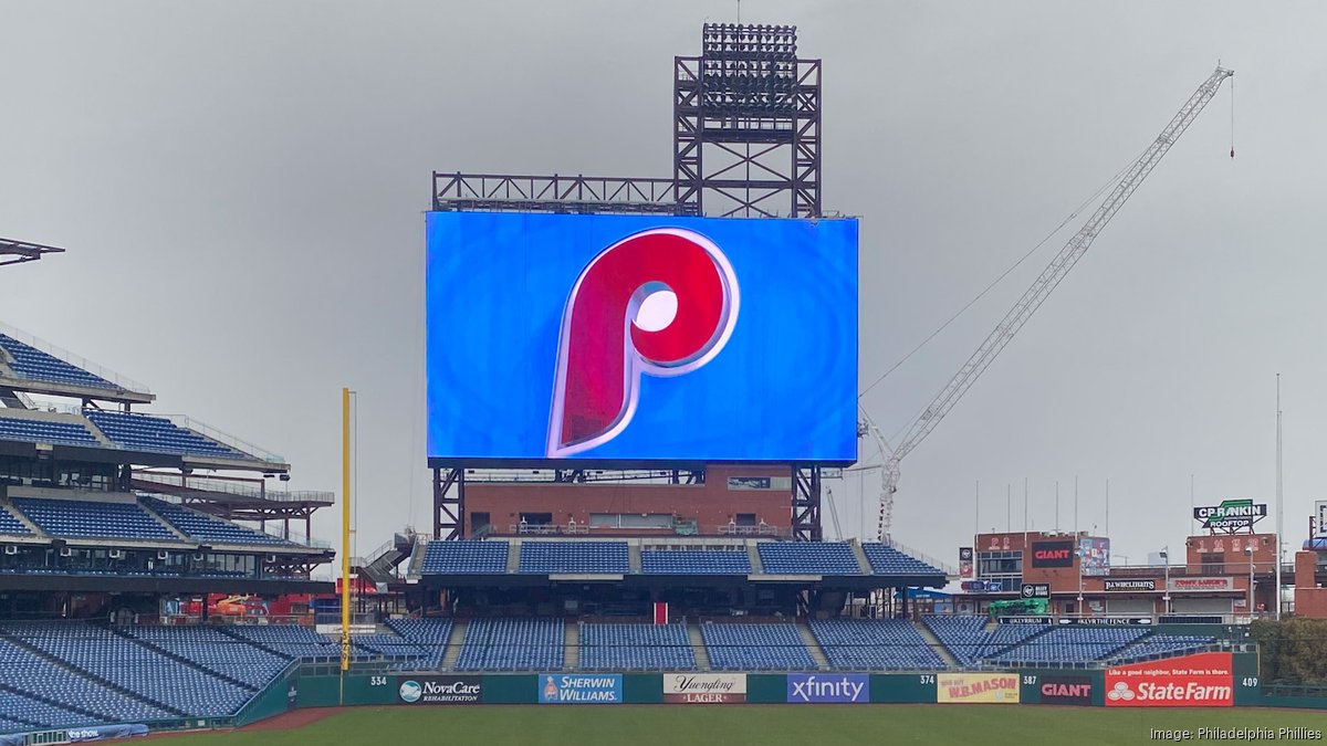 Philadelphia Phillies' new scoreboard is almost done, and it's