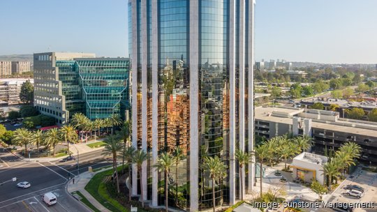 Sunstone Management HQ with Irvine skyline