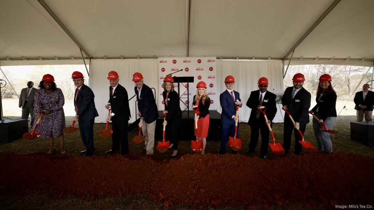 Milo’s Tea Co. breaks ground in South Carolina Birmingham Business Journal