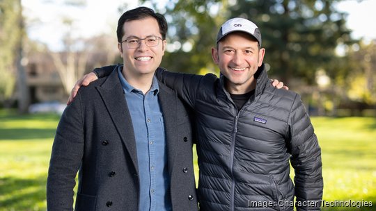 Daniel de Freitas (left) and Noam Shazeer of CharacterAI