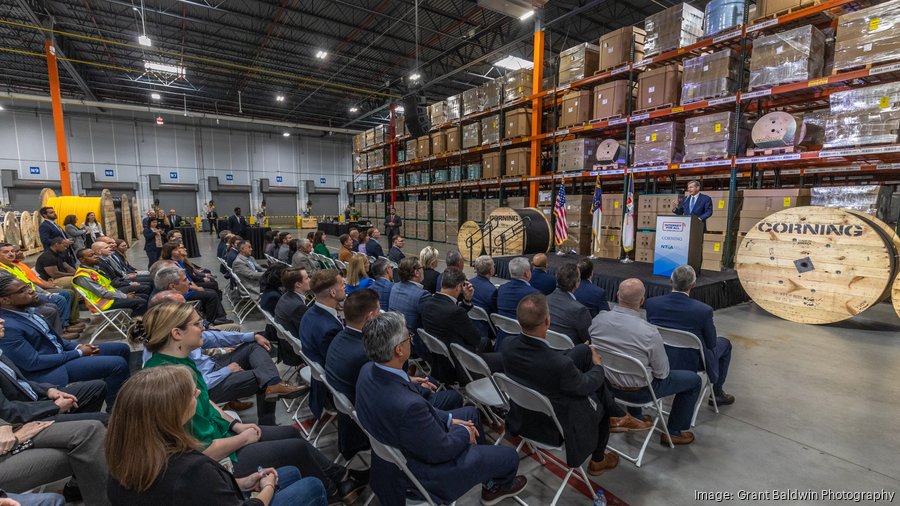 Corning Optical Communications Hickory Cable Facility Corning unveils cable manufacturing campus in Hickory - Charlotte