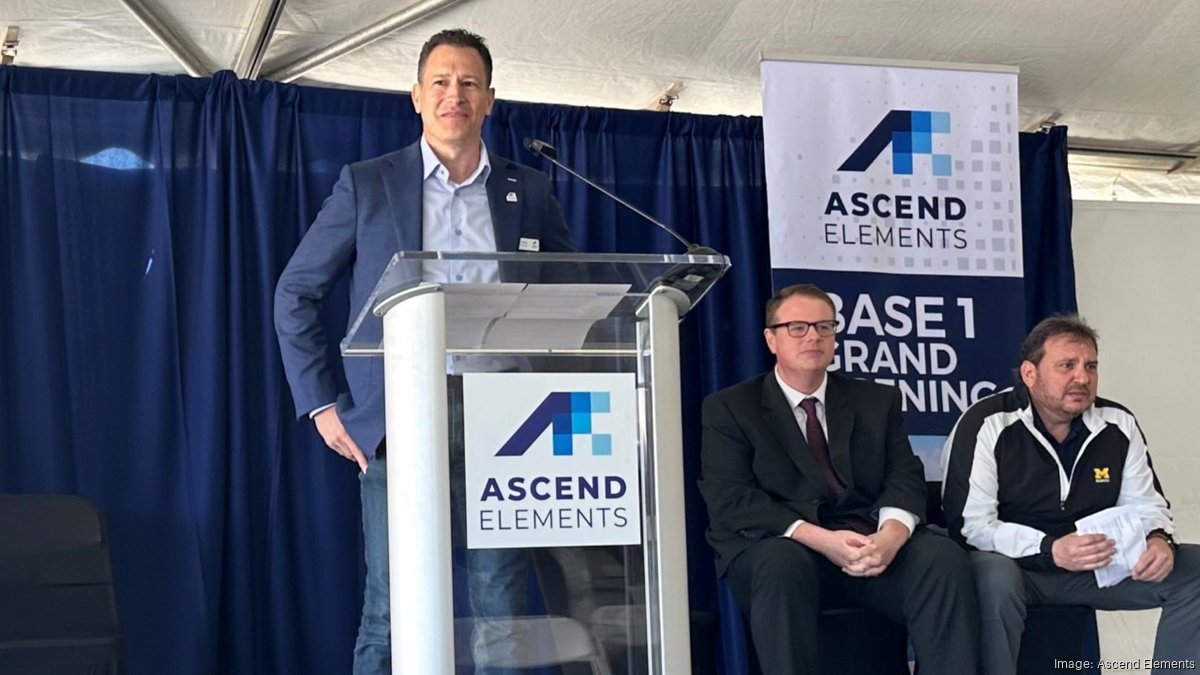 Ascend Elements opens recycle center, a 'unique advantage' to