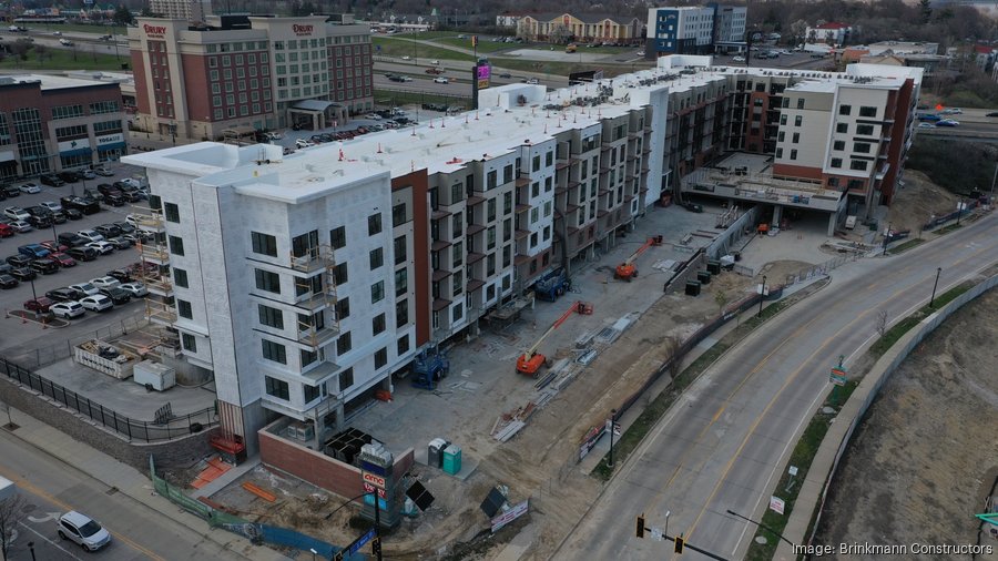 Latest Streets of St. Charles apartments leasing, finishing up