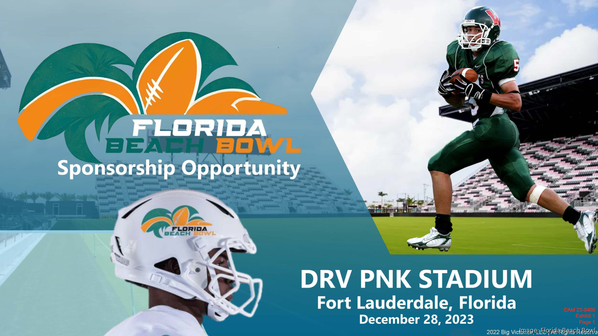 Fort Lauderdale to consider hosting Florida Beach Bowl at DRV PNK