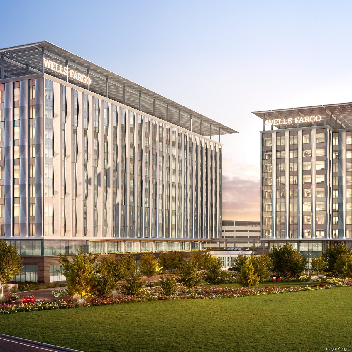 Wells Fargo kicks off $455 million, two-tower office campus in